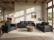 Sofa 2 Seater VINLIDEN Black_1048198