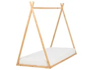 Kinderbett Tipi Kiefernholz SAURAT 90 x 200 cm Hellbraun_910980