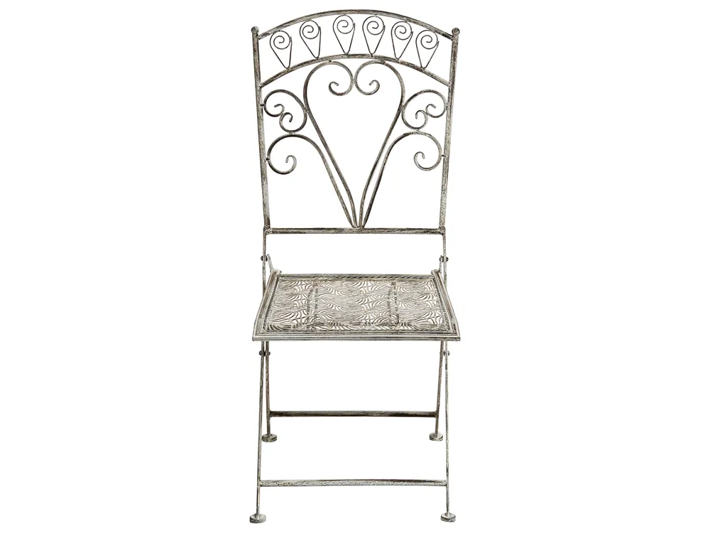 Bistro Set klappbar NURRA Metall Grau_1002674