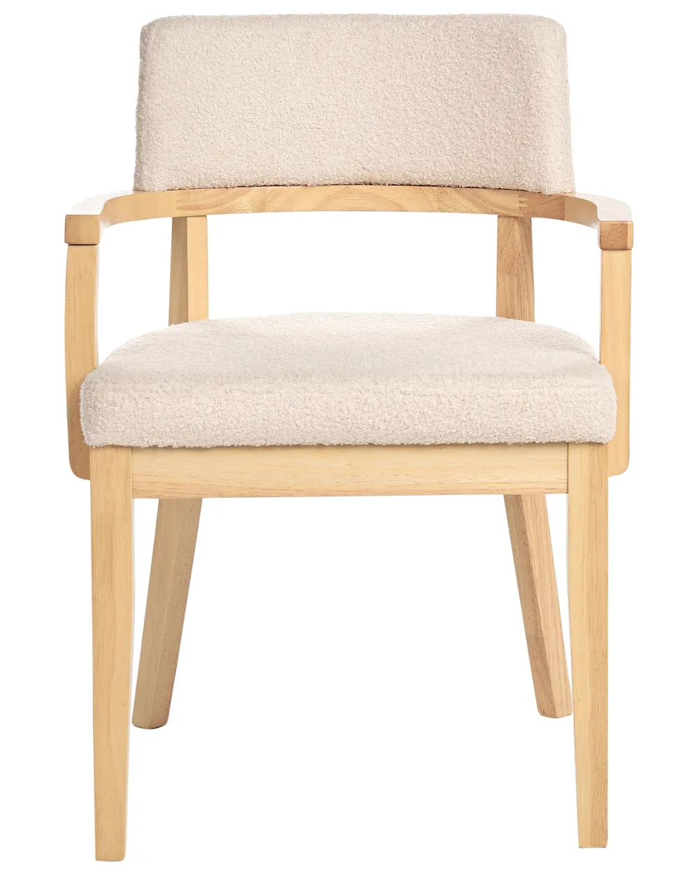Esszimmerstuhl 2er Set DALBO Bouclé Hellbraun / Beige_949242