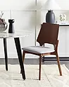 Esszimmerstuhl 2er Set ABEE Braun / Grau