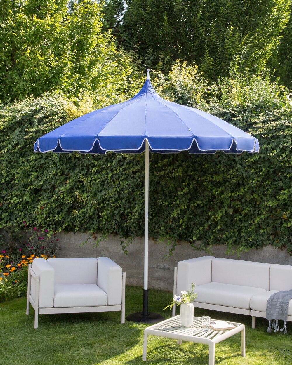 Parasol 245 cm MINOA Blauw
