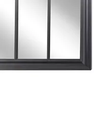 Wandspiegel EMBRY 69 cm 89 cm Metall Schwarz_819033