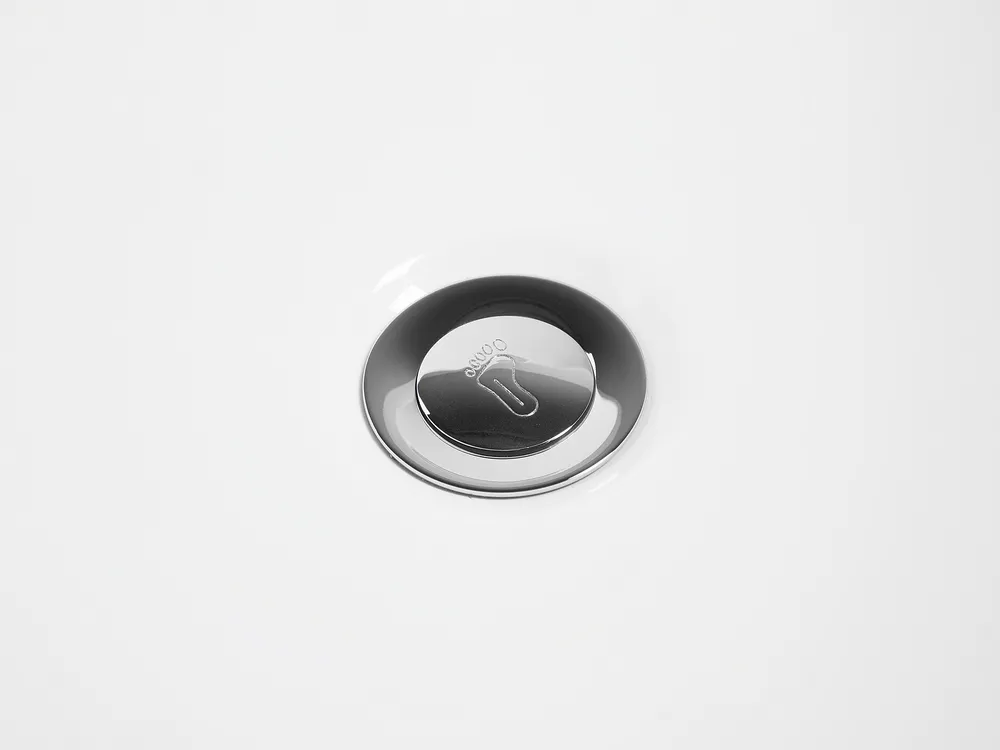 Freistehende Badewanne COCO 180 x 80 cm Schwarz / Weiß_717606
