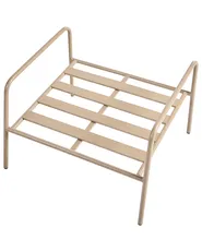 Gartenstuhl 2er Set NIMIS mit Ottomane Hellbeige_1055738