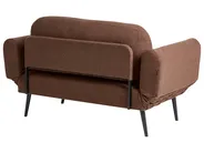 Schlafsofa 2-Sitzer DOROTEA Bouclé Braun_1071367