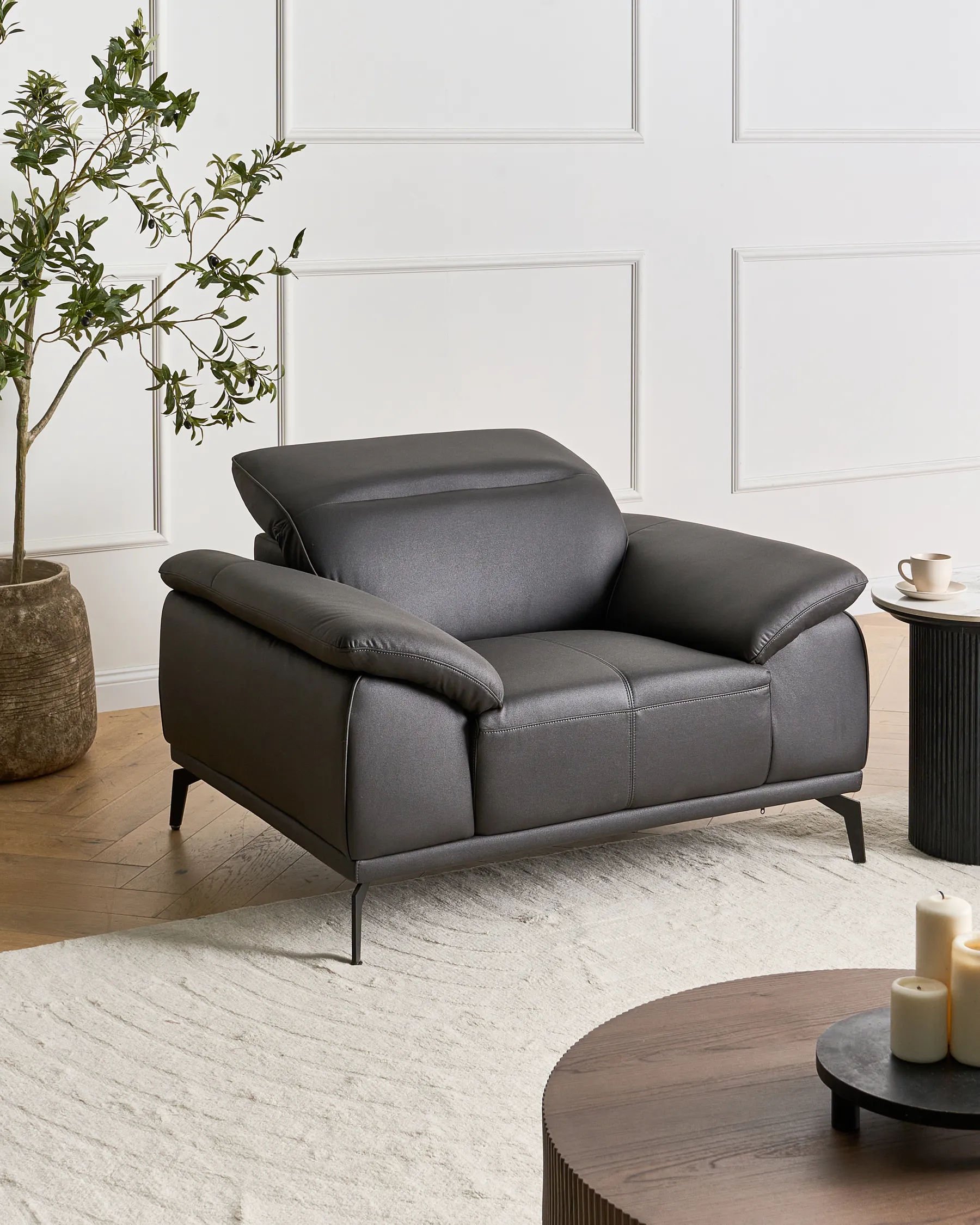 Sessel VEJEN Stoff Schwarz_1032225
