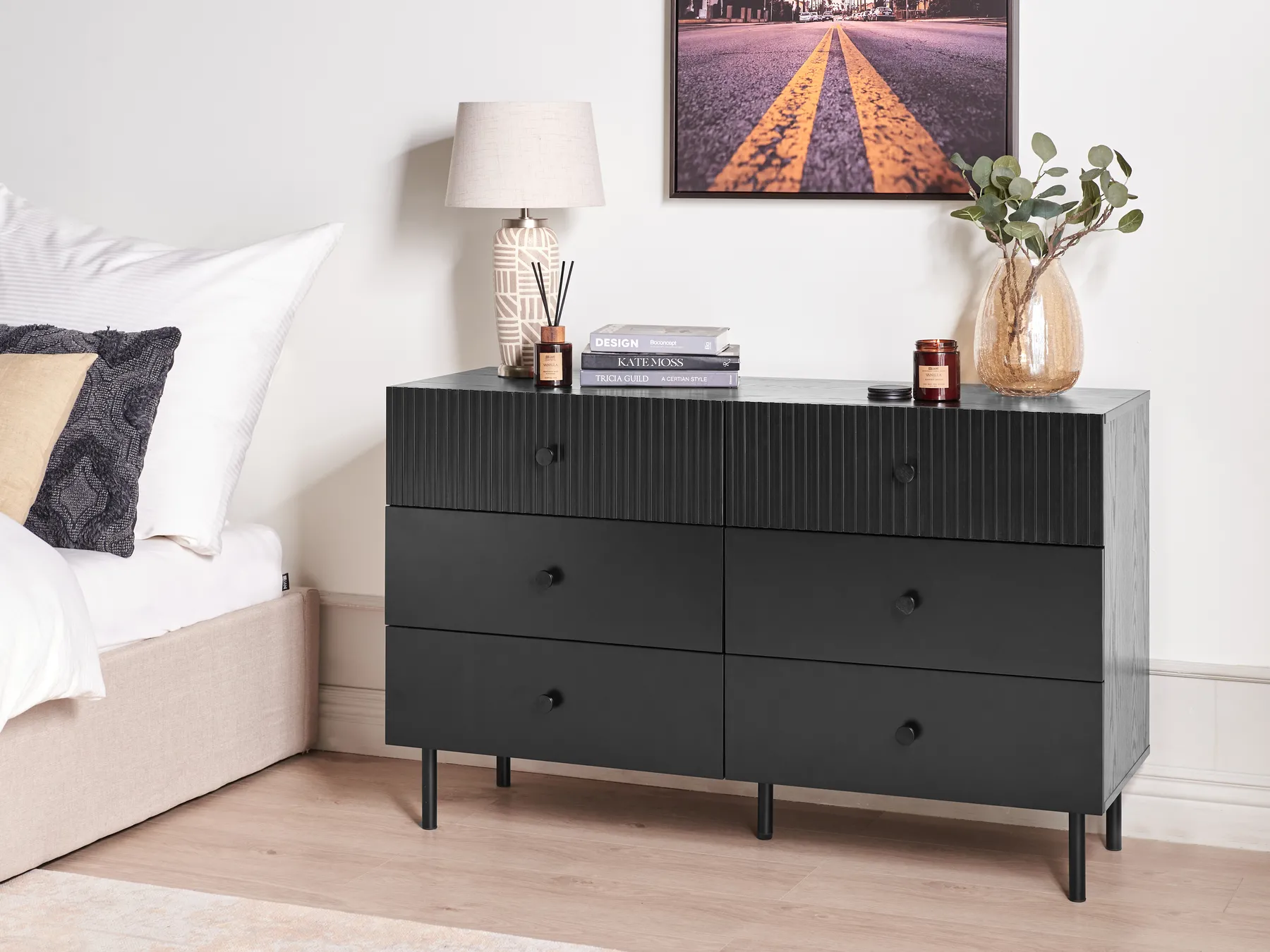 6 Drawer Chest COVENTRY Black_945986