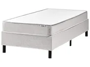 Divan Bed Fabric COUNTESS 90 x 200 cm (EU Single) Light Grey_1054508