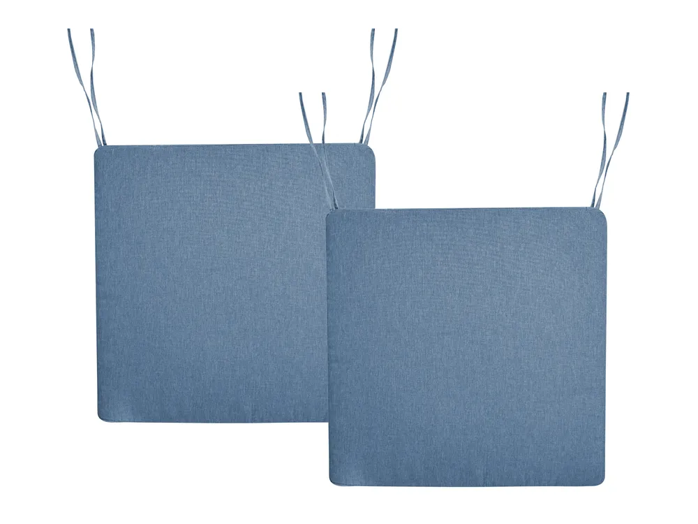 Gartenstuhlkissen 2er Set SASSARI PREMIUM 46 x 46 cm Blau