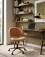 Office Chair KIANA Corduroy Orange_1150947