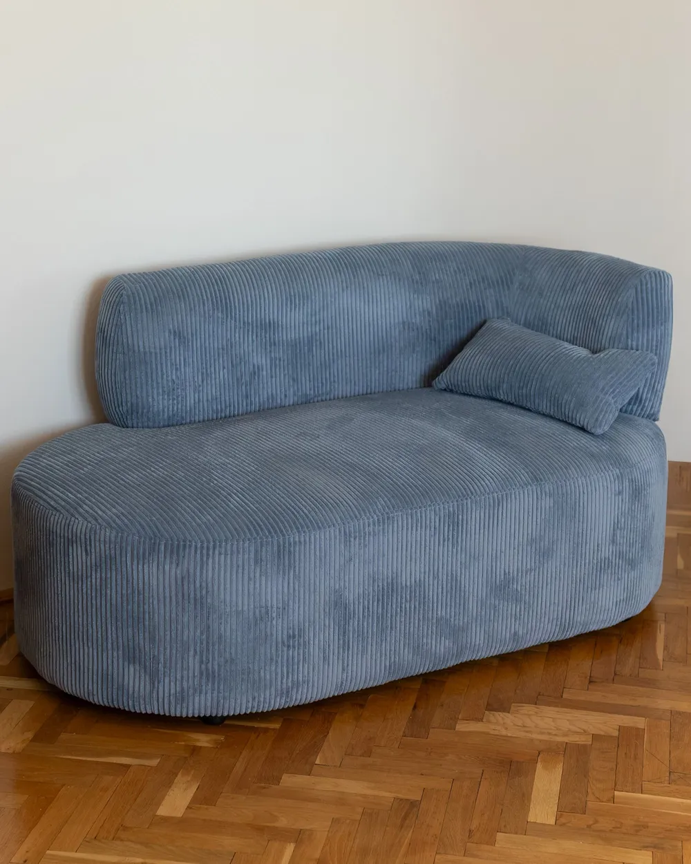 Rechtsseitige Chaiselongue VANVEY Cord Blau_1159118