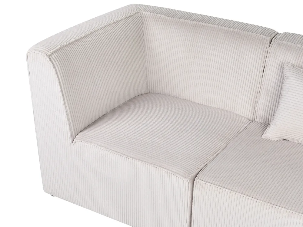 Modul Ecksofa 4-Sitzer LEMVIG Cord Beige rechtsseitig_1052846