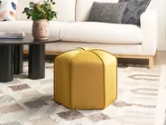 Pouffe WISHEK Velvet Yellow_937106