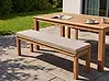 Gartenbank mit Auflage MONSANO 170 cm Eukalyptusholz Beige