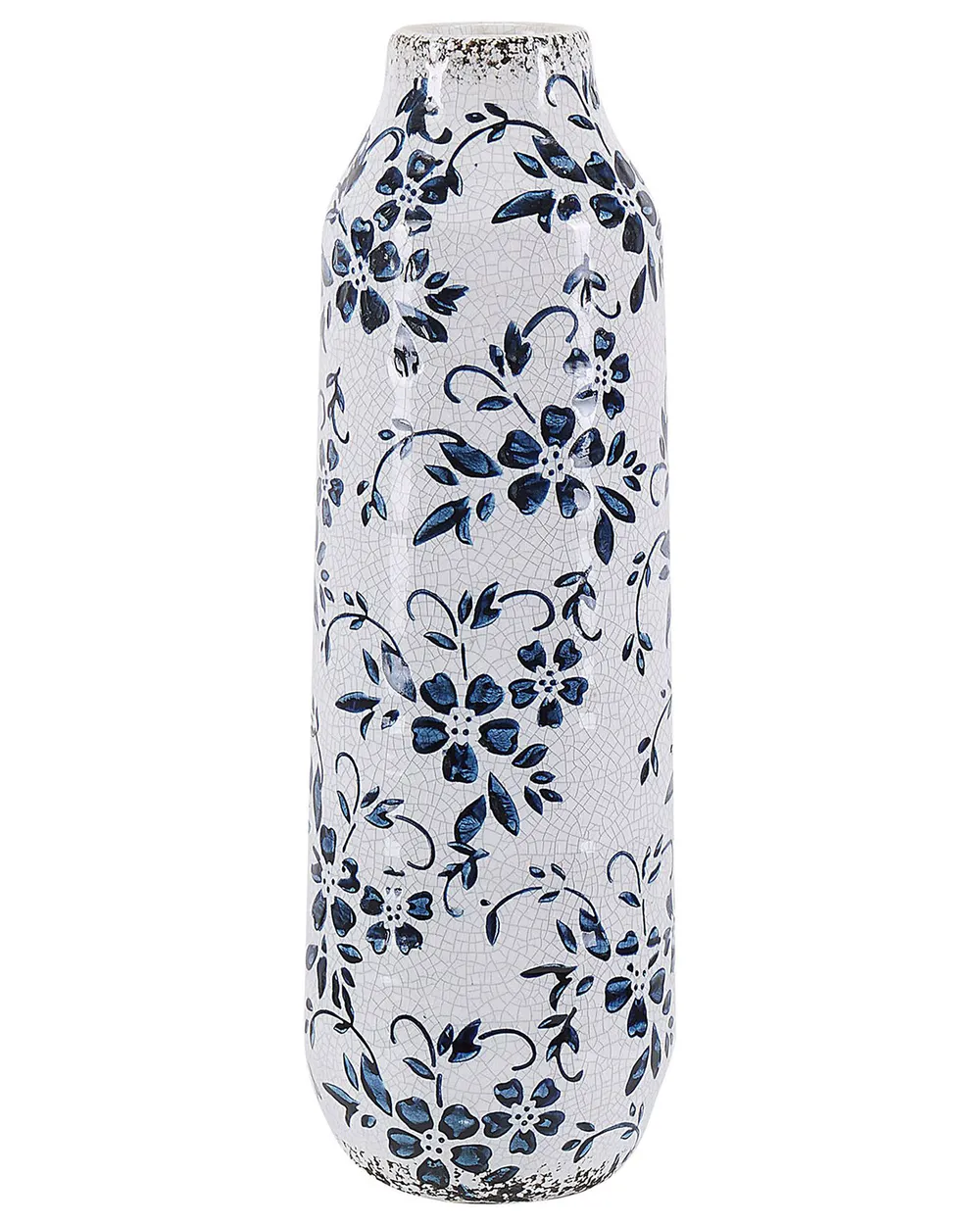 Blumenvase MULAI 30 cm Steinzeug Weiß