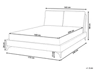 Bett mit Lattenrost Samtstoff MELLE 160 x 200 cm Smaragdgrün_829929