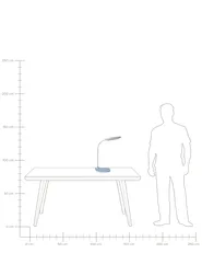 LED Desk Lamp HYDRA with Dimmer Light Blue_1018802