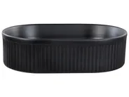 Aufsatzwaschbecken GELDO 49 x 31 cm Keramik Schwarz_922382