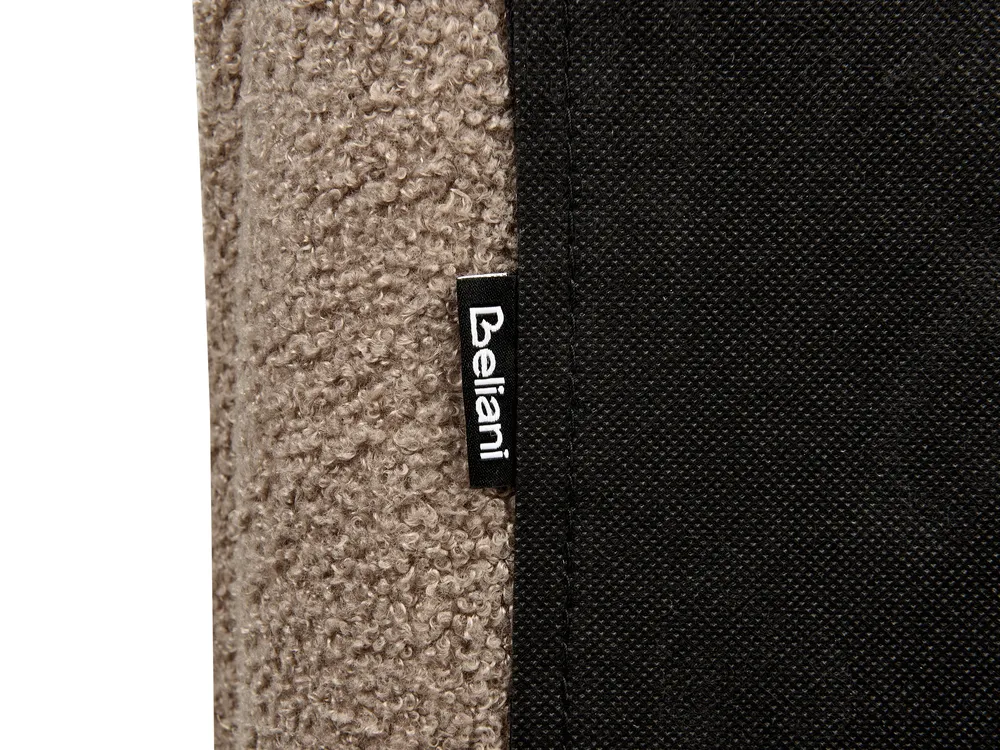 Bett mit Lattenrost Bouclé BAJONNA 180 x 200 cm Braun_1007238