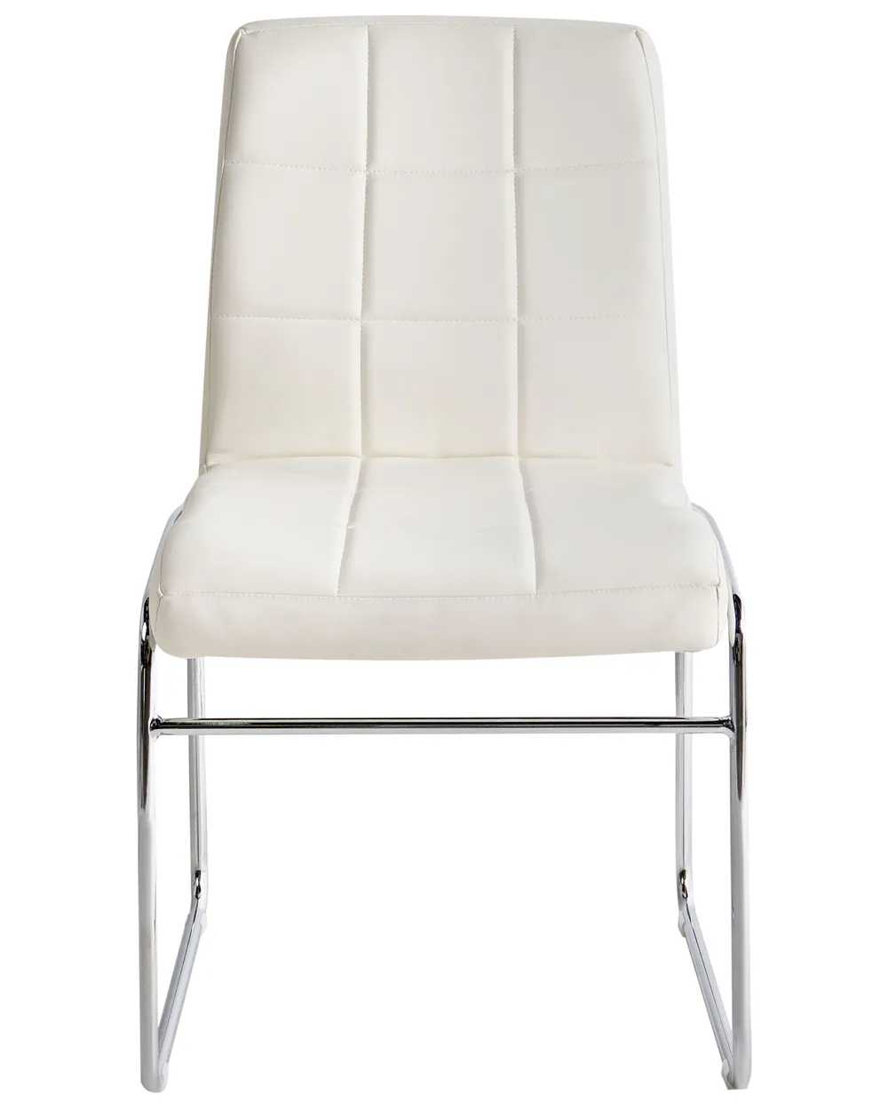 Set of 2 Dining Chairs KIRON Faux Leather White_756926