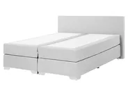 Boxspringbett Stoff PRESIDENT 160 x 200 cm Hellgrau_707920