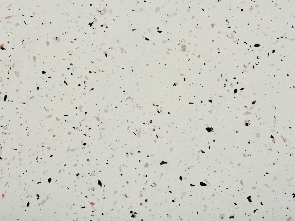 Beistelltisch CAFFI 50 cm 50 cm Terrazzo Optik Cremeweiß_873762