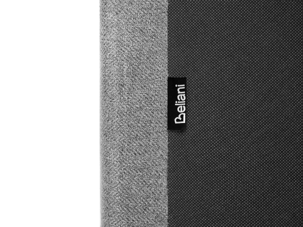 Ottoman Bed LORIENT Fabric Grey 120 x 200 cm (EU Small Double)_1062954