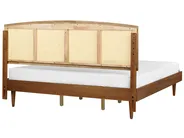 Bett mit Lattenrost Rattan VARZY 180 x 200 cm Braun_944012