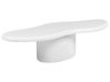 Coffee Table CONZA 57 cm 120 cm Terrazzo Effect White