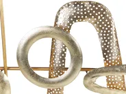 Wandobjekt MANGANESE Metall 50 cm Gold_843758