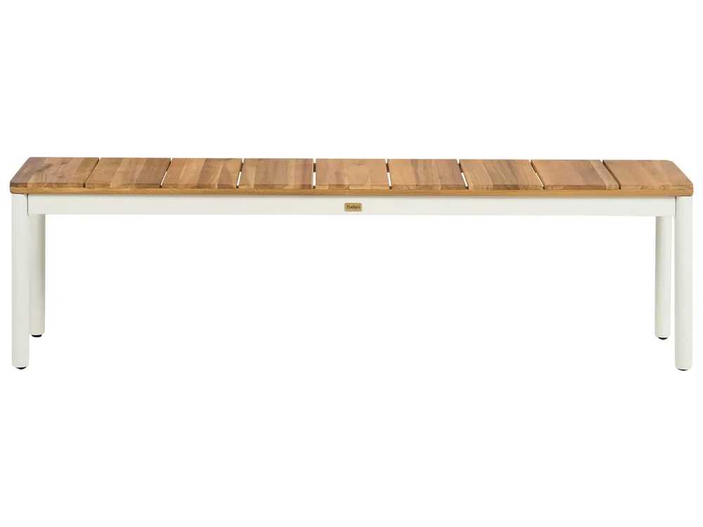 Gartenbänke 2er Set GIOVINAZZO 32 cm Akazienholz Braun_1124715