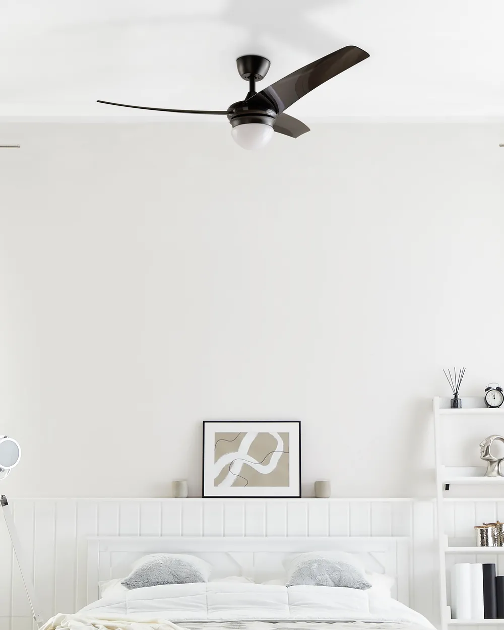 Deckenventilator mit Licht JIBOA mit Fernbedienung Schwarz