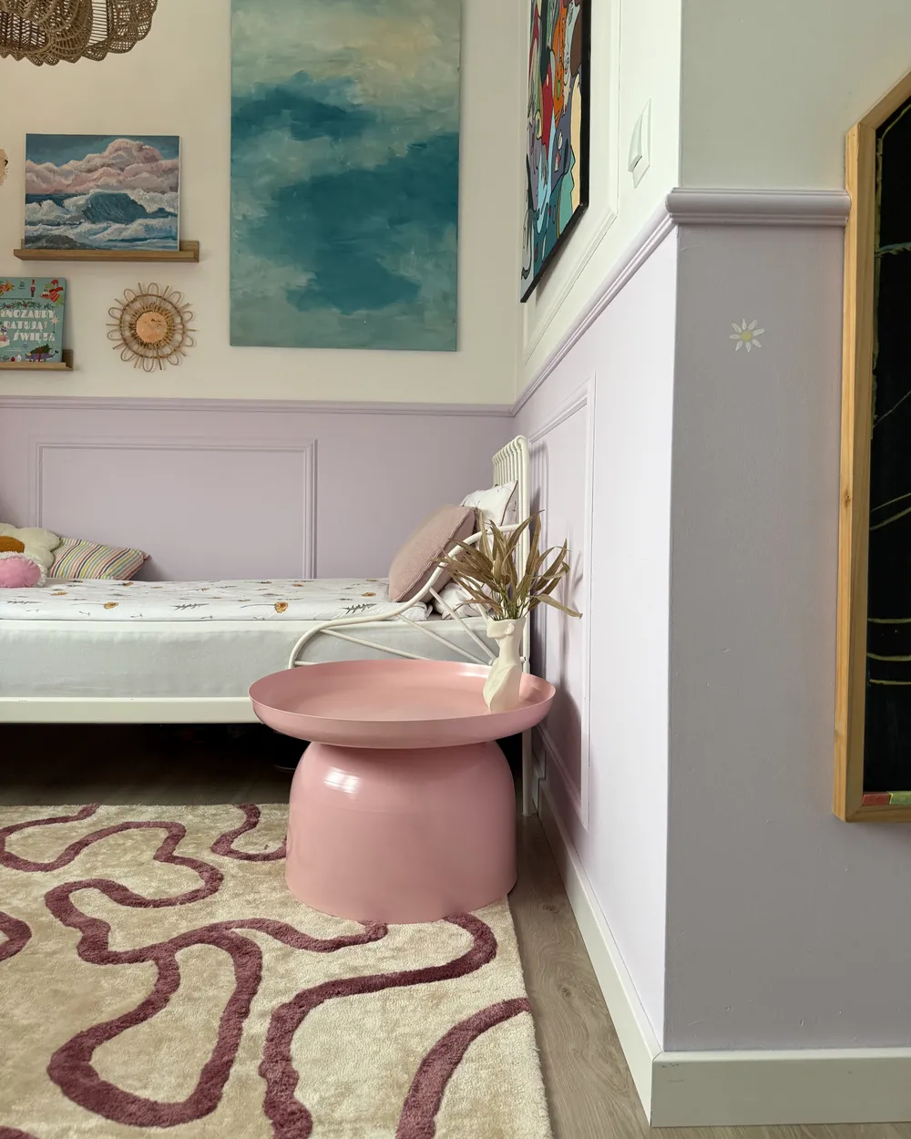 Coffee Table TORRENS Metal Pastel Pink_1020295