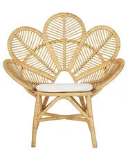 Pfauenstühle 2er Set FLORENTINE Rattan Naturfarben_793681