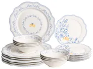 Tafelservice 24-teilig LOVAGE Porzellan Weiß_1069084