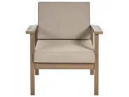 Lounge Set mit Tisch 4-Sitzer MANILA zertifiziertes Akazienholz Dunkelbraun_862485