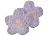 Dekokissen 2er Set SORREL Baumwolle 30 x 30 cm Violett Blume