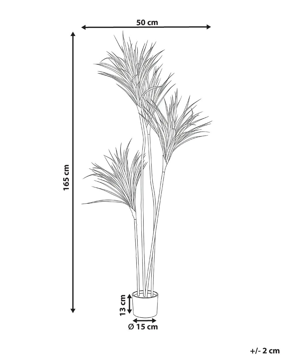 Kunstpflanze DRACAENA DRACO 165 cm Grün_1069916