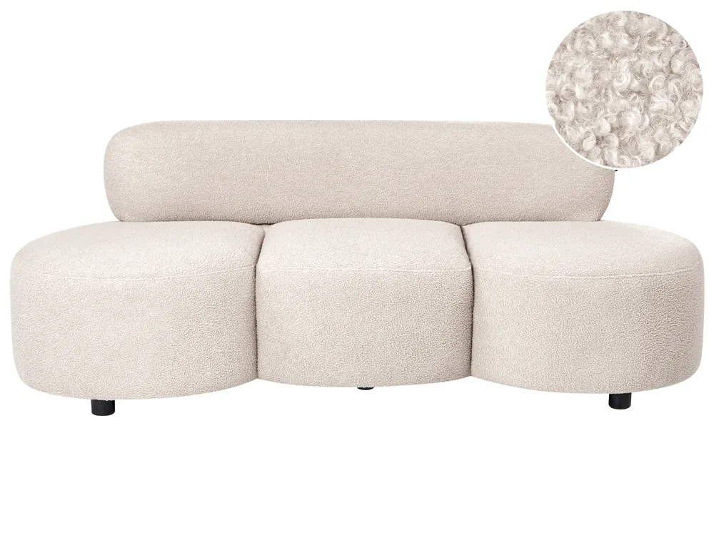 Sofa 3-Sitzer BLAVAND Bouclé Beige