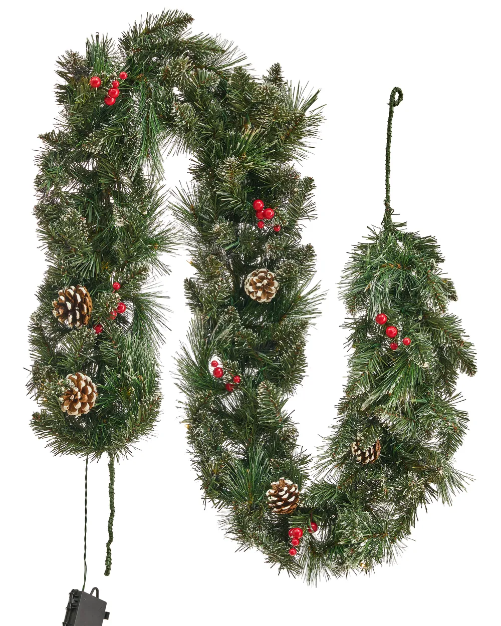 Weihnachtsgirlande LED WAPTA 180 cm Grün