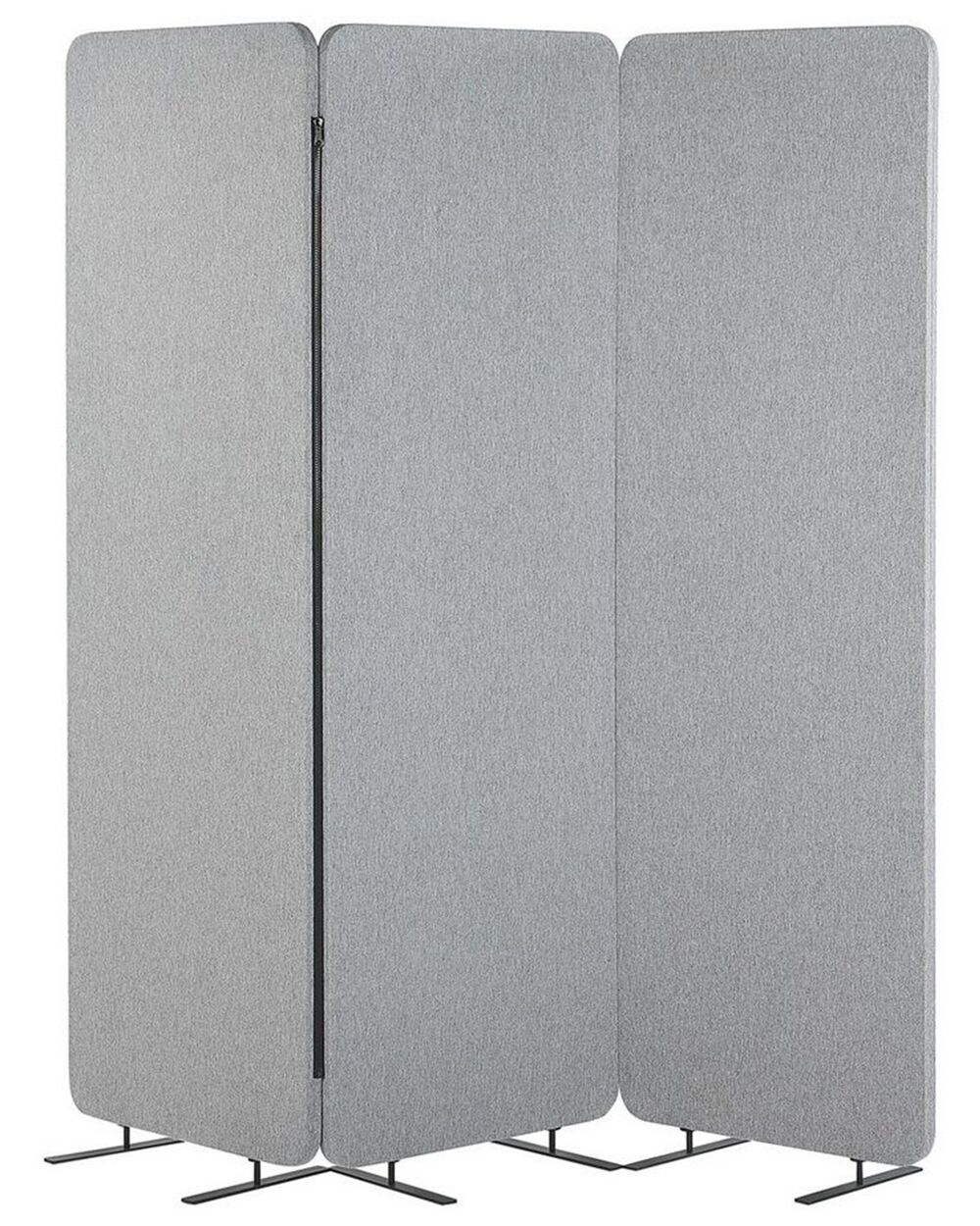 Uredski zaslon STANDI 184 x 184 cm svijetlosivi