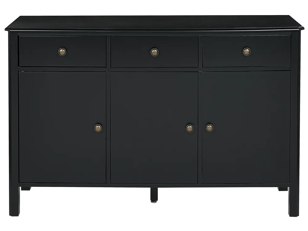 Sideboard mit 3 Türen OLATE Schwarz_835738