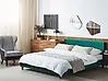 Bett mit Lattenrost Samtstoff FITOU 180 x 200 cm Dunkelgrün