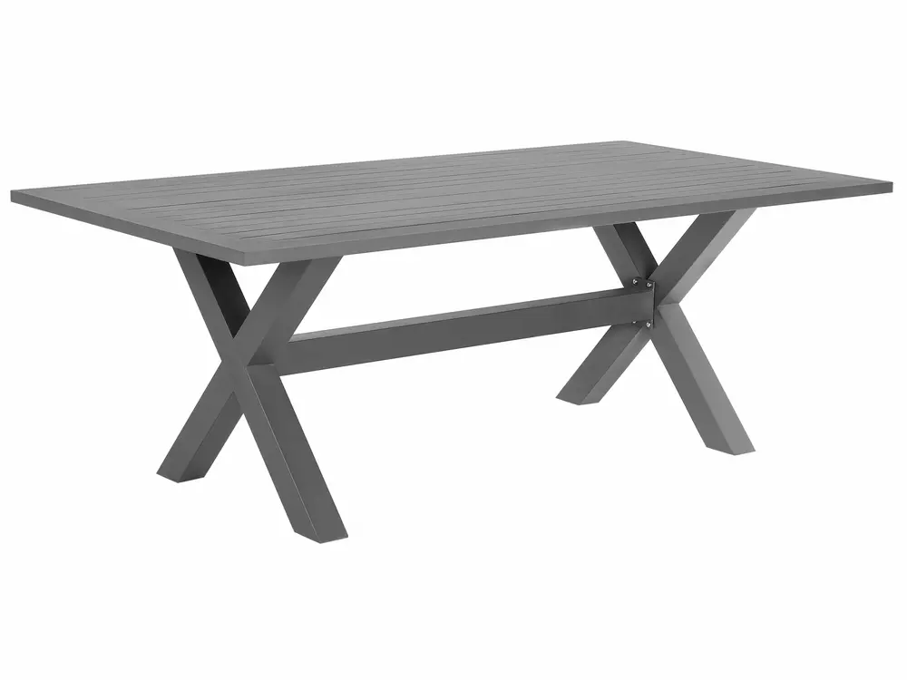 Gartentisch CASCAIS 200 cm 105 cm Metall Grau