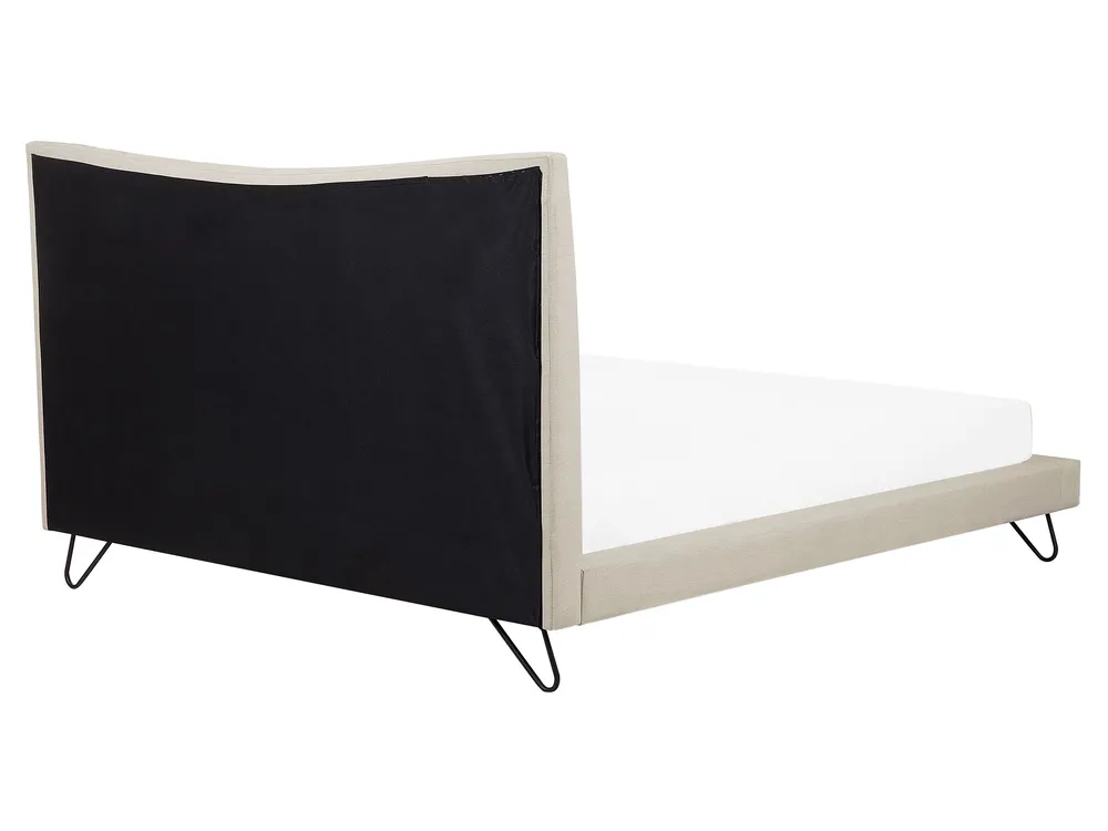 Krevet LANNION 160 x 200 cm Svijetlo bež_759677