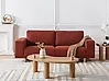 Sofa 3-Sitzer NIVALA Stoff Rot