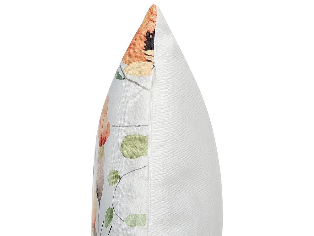 Gartenkissen 2er Set MONESI Blumenmuster 45 x 45 cm Bunt_880832