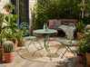 Bistro Set ALBINIA Metall Grün