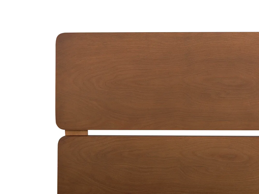 Bett mit Lattenrost Holz BOISSET 180 x 200 cm Dunkelbraun_899831